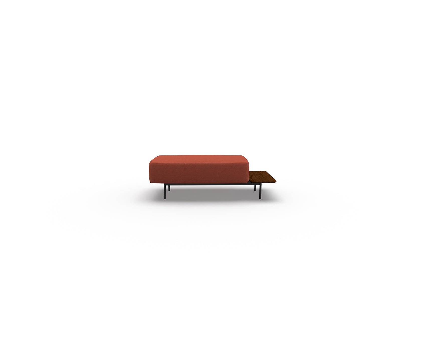 Noon Sofa Ottoman with Right Shelf